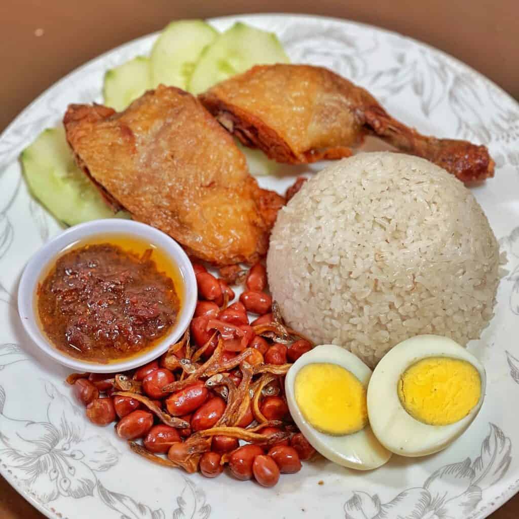 Nasi lemak ayam (Chicken)