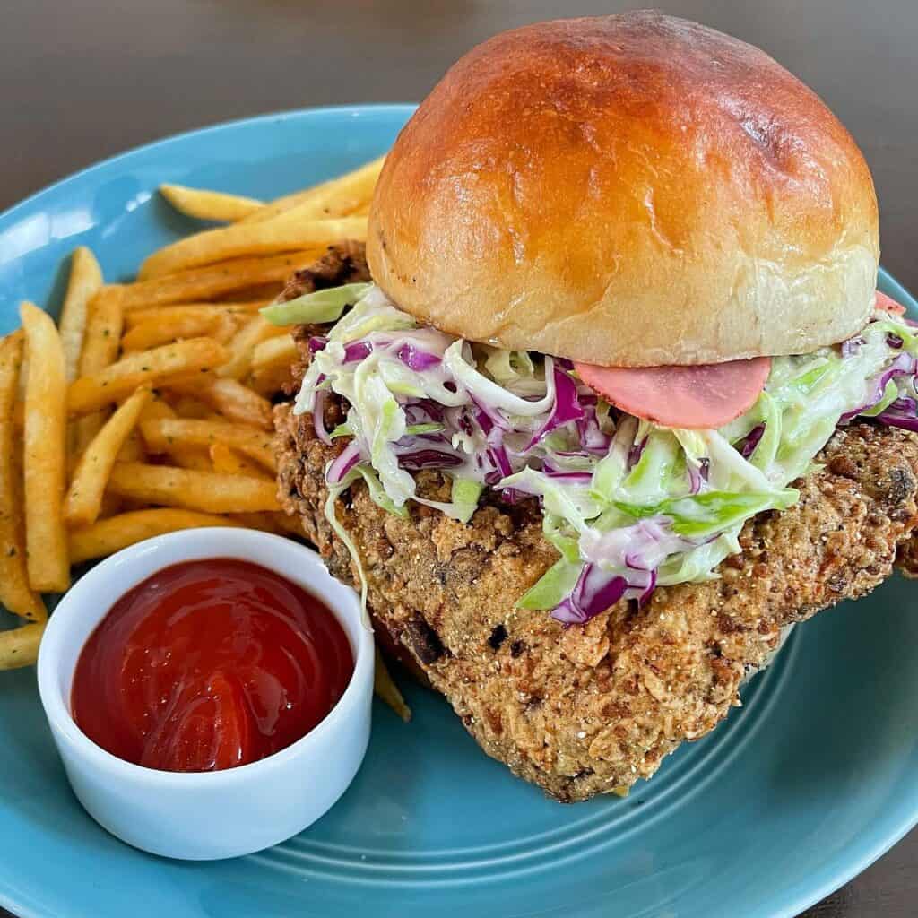 Fried chicken sandwich