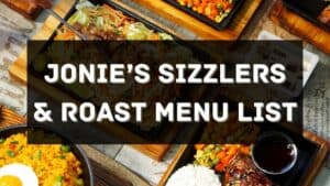 jonie's sizzlers and roast menu prices philippines