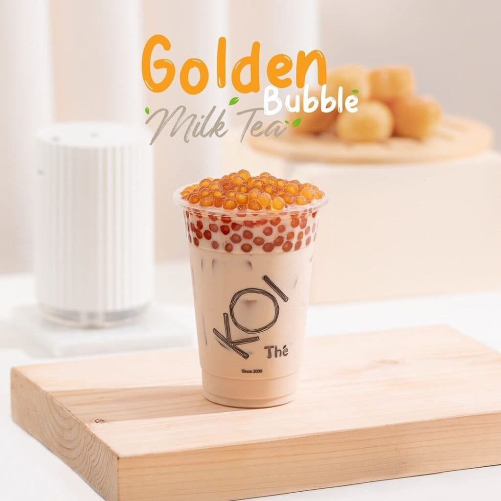 golden bubble milk tea