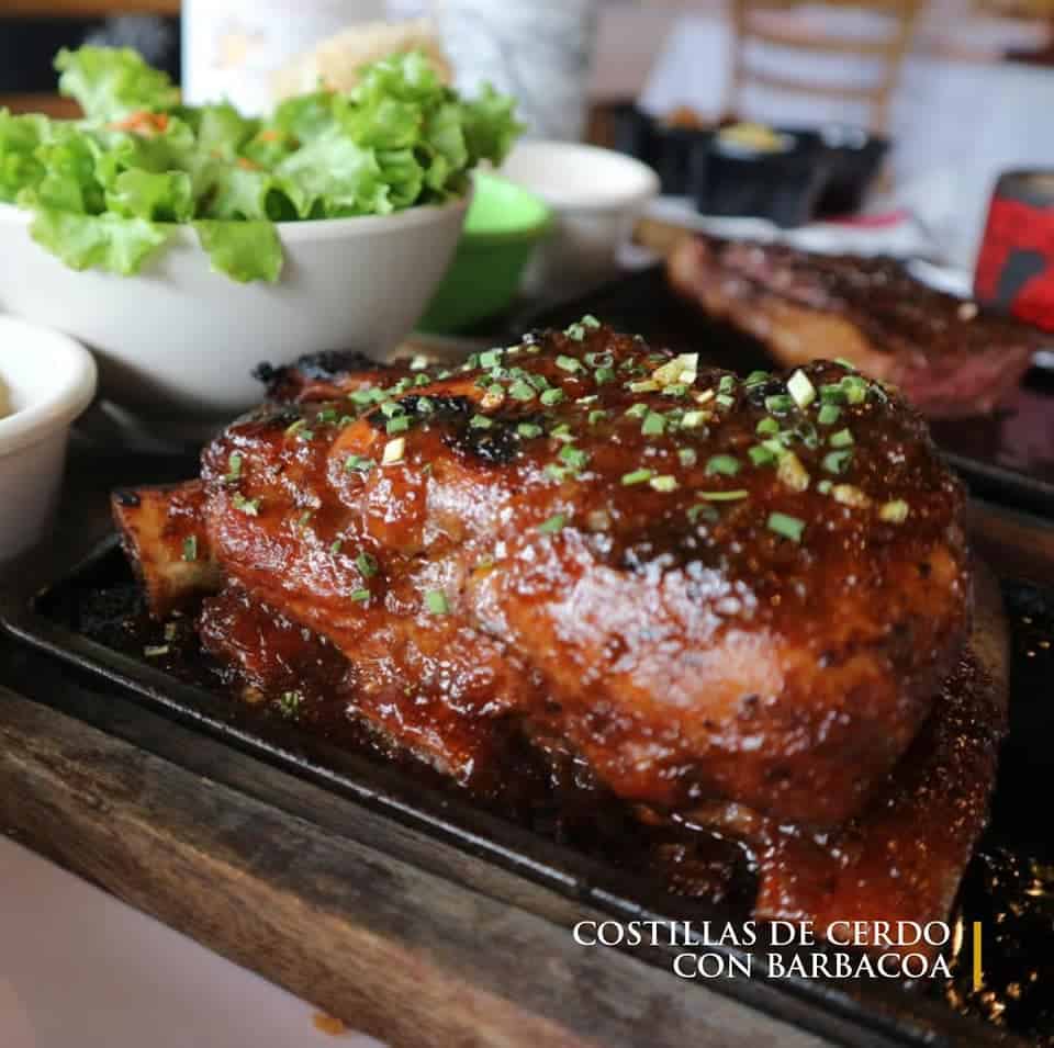 costillas de cerdo con barbacoa