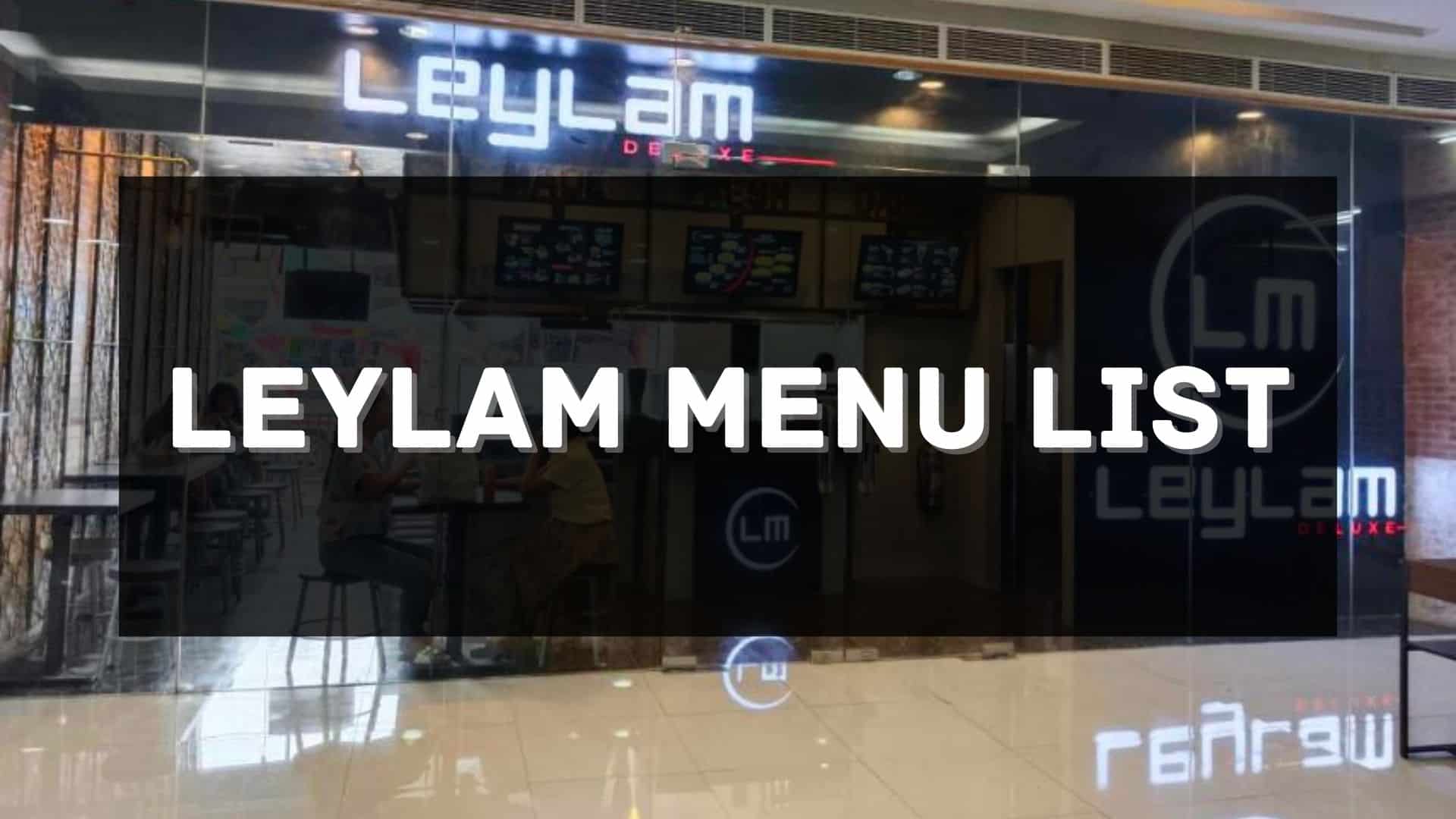 leylam shawarma menu prices philippines