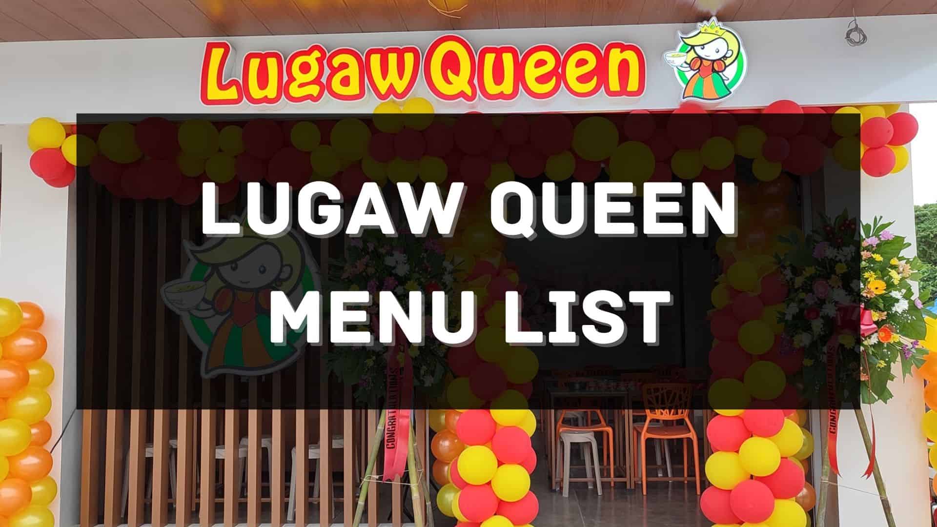 lugaw queen menu prices philippines