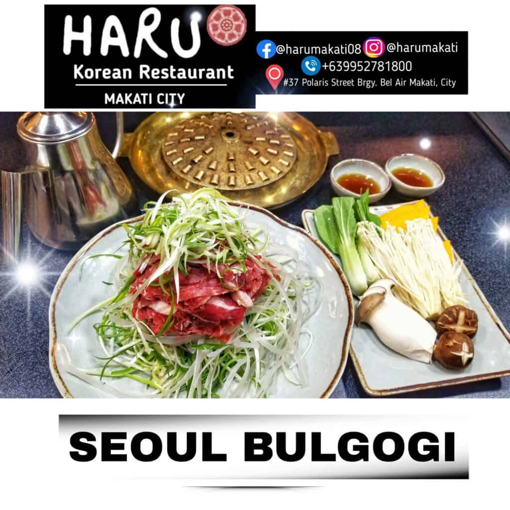 Seoul bulgogi's version of Haru korean restaurant