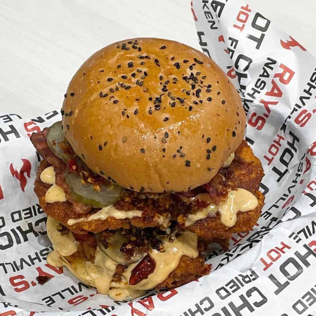 hot chicken sandwich