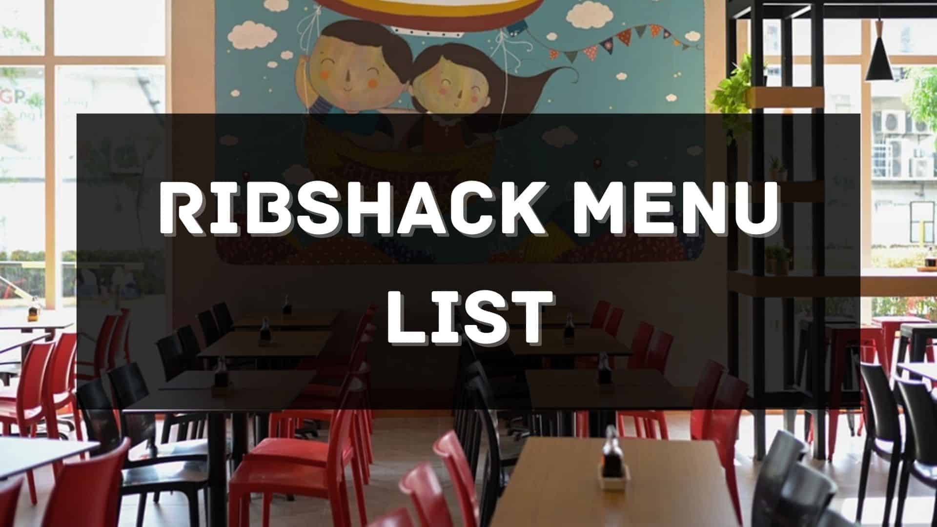 ribshack menu prices philippines