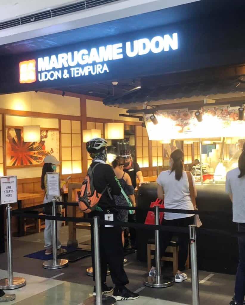 Japanese restaurants at SM City North Edsa - Marugame Udon