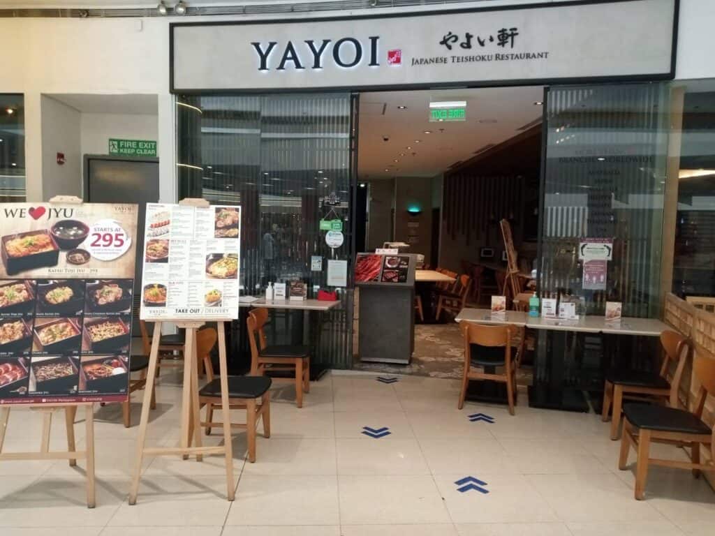 Japanese restaurants at SM City North Edsa - Yayoi