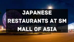 japanese restaurants at sm mall of asia