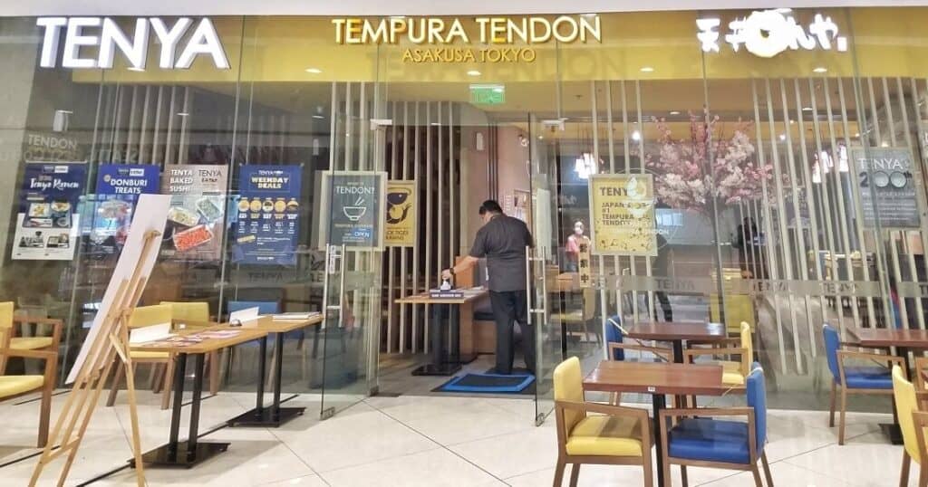 Japanese restaurants at SM Mall of Asia - Tenya