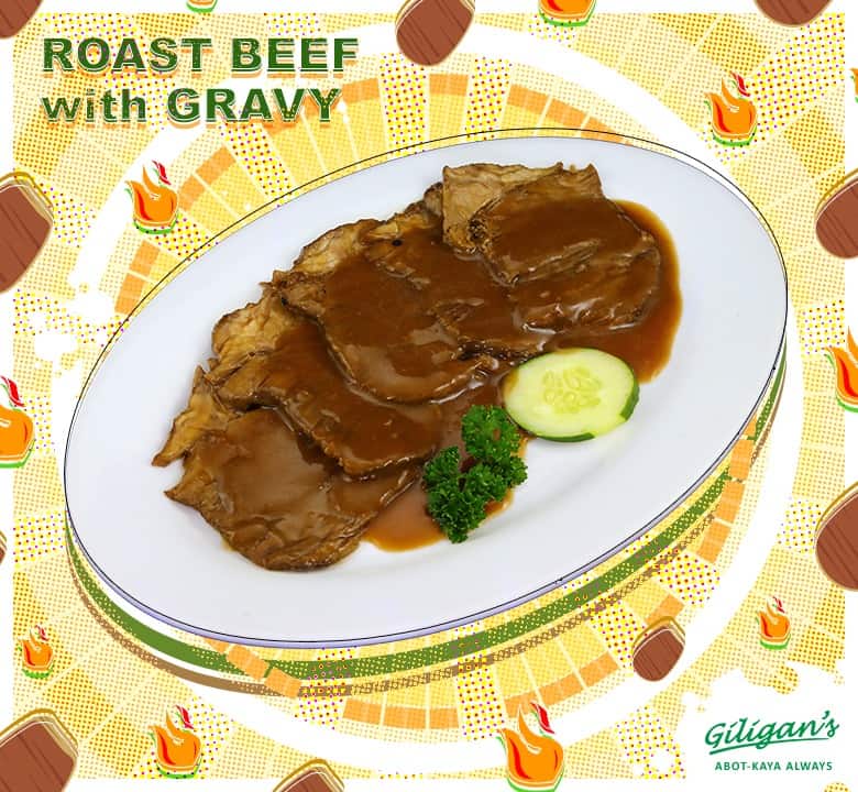 Roast beef with gravy