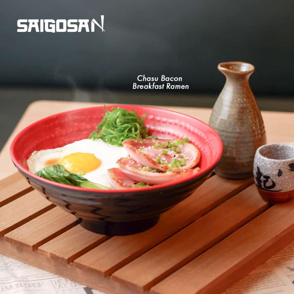 Chasu bacon breakfast ramen