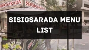 sisigrada menu prices philippines