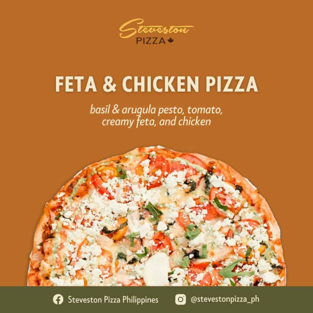 feta & chicken pizza