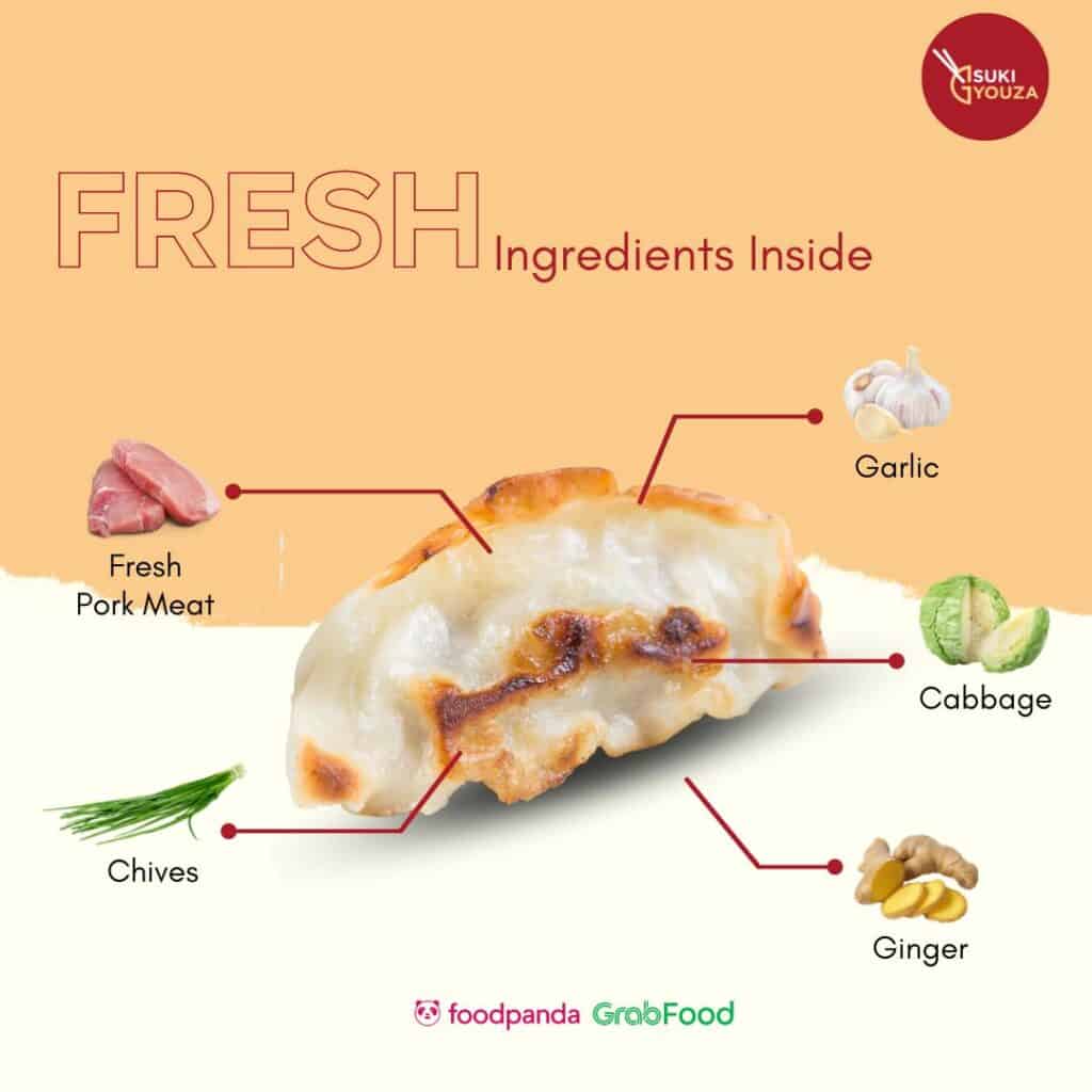 Anatomy of Suki Gyouza's Gyoza