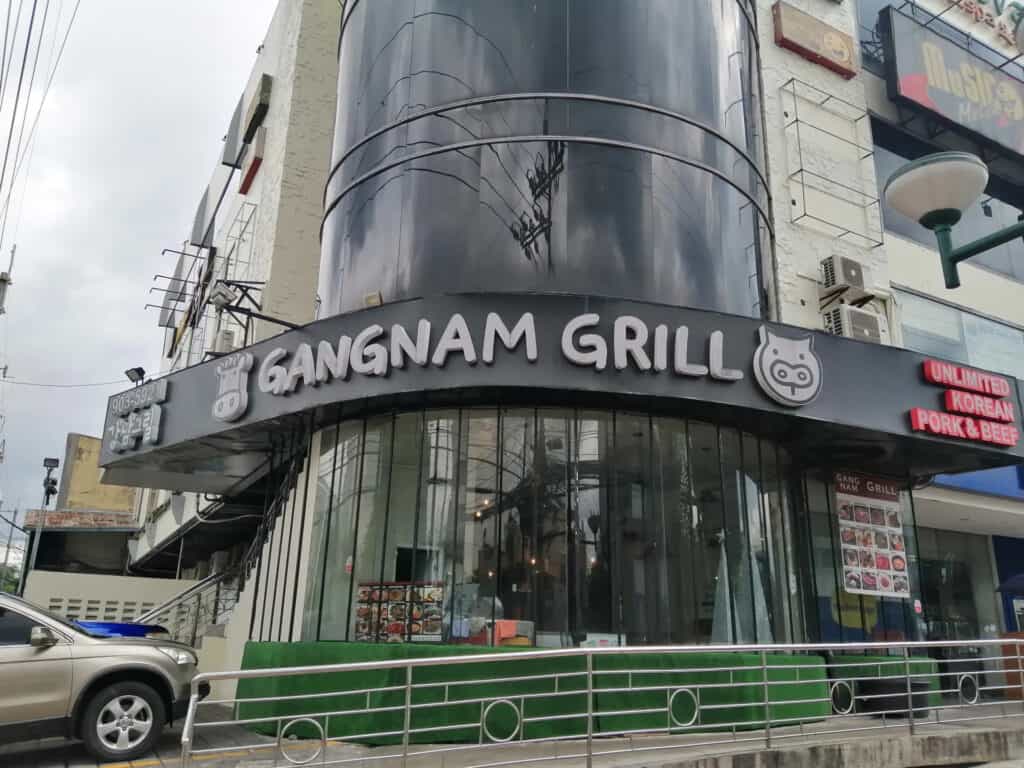 Korean restaurants in Tomas Morato -Gangnam Grill