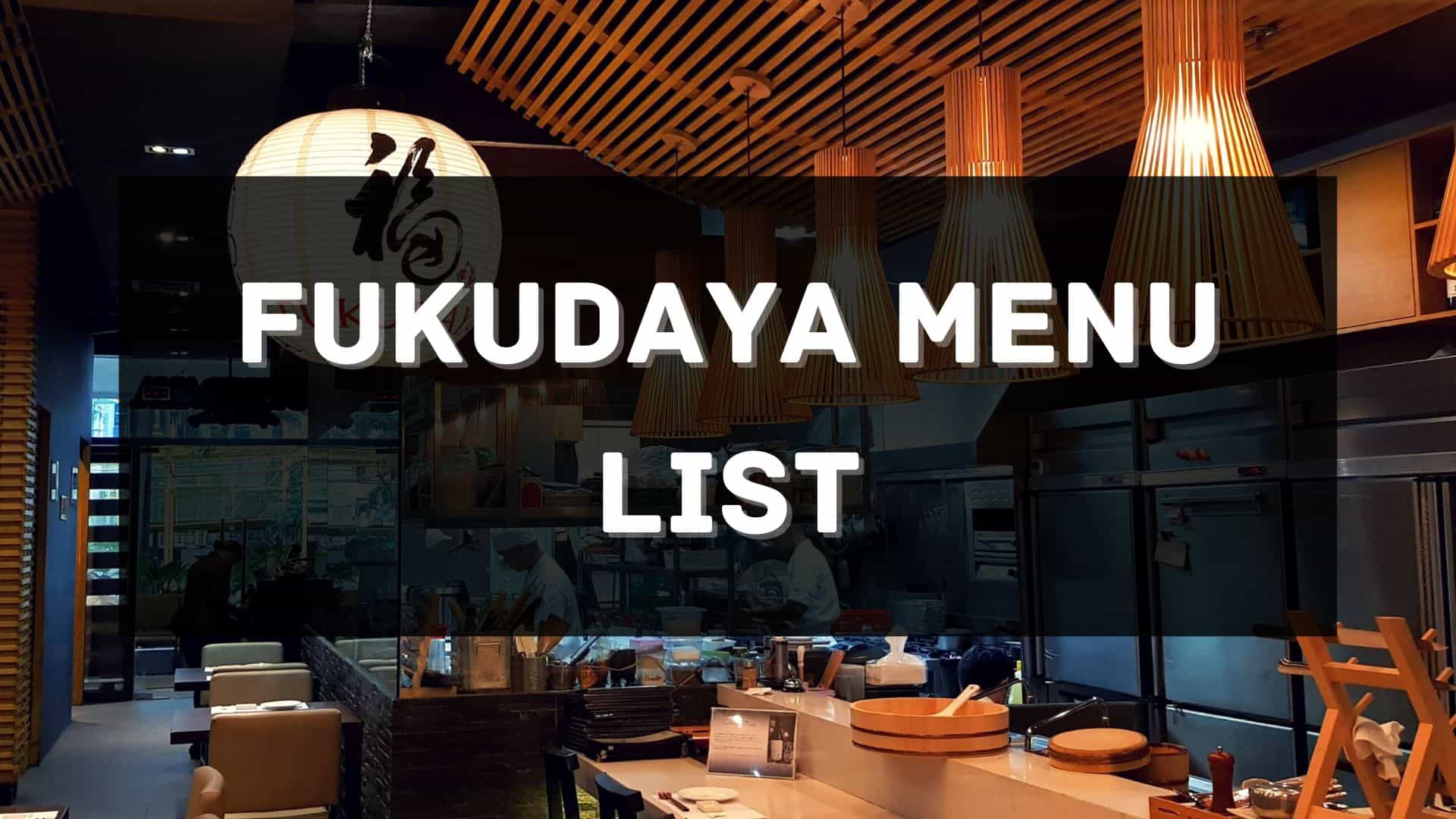 fukudaya menu prices philippines