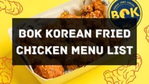 bok korean fried chicken menu prices philippines