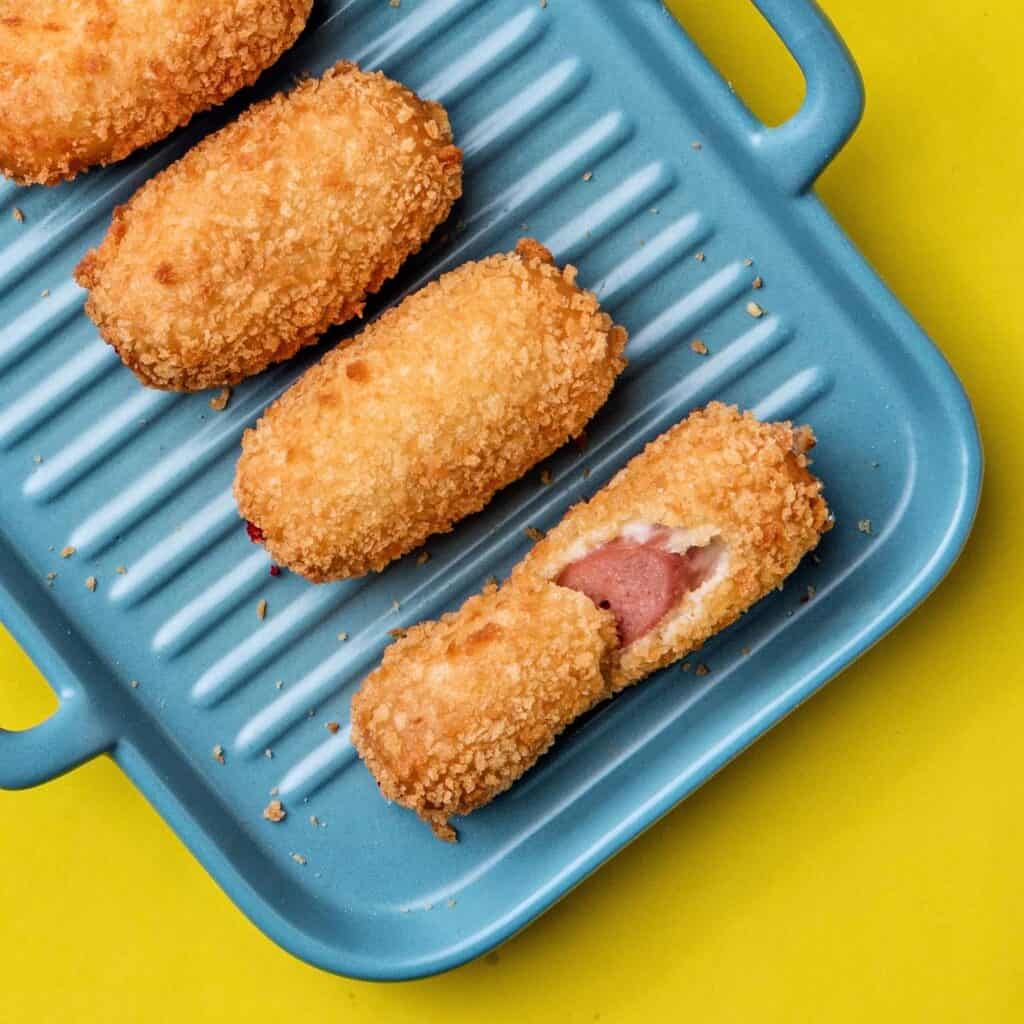 mozzarella and sausage corndog