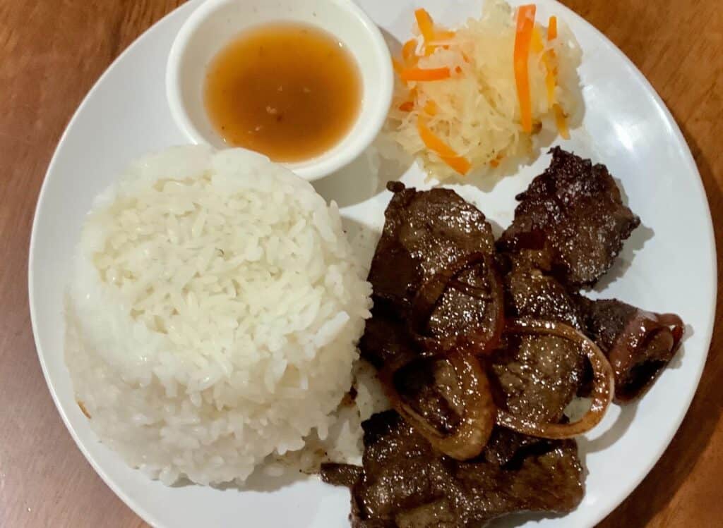 Filipino beef steak