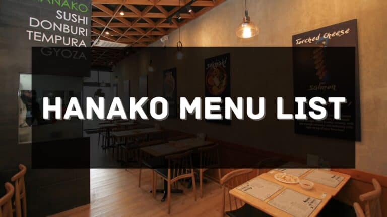 Hanako Menu Prices Philippines 2026 [Updated] — All About Philippines Menu
