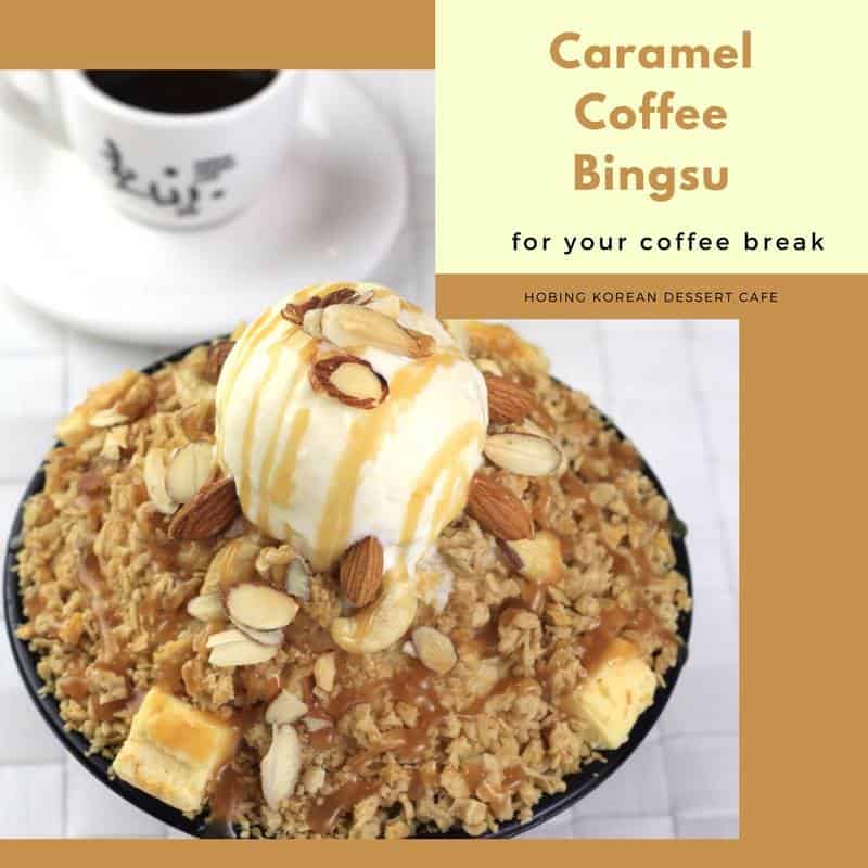 caramel coffee bingsu