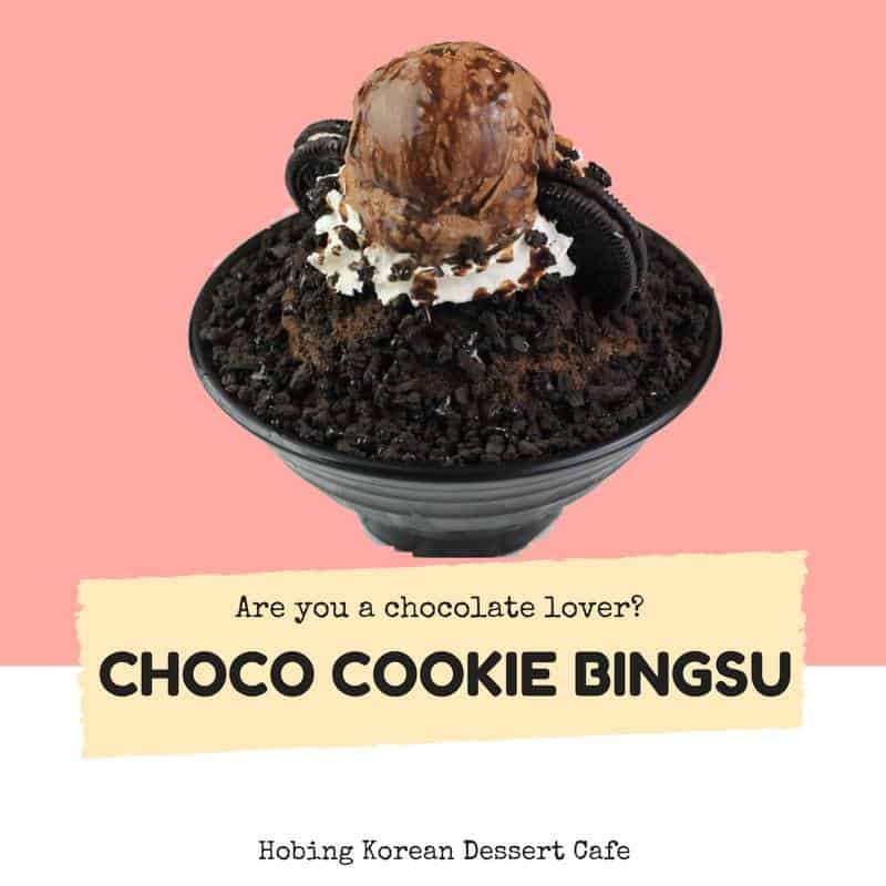 chocolate cookie bingsu