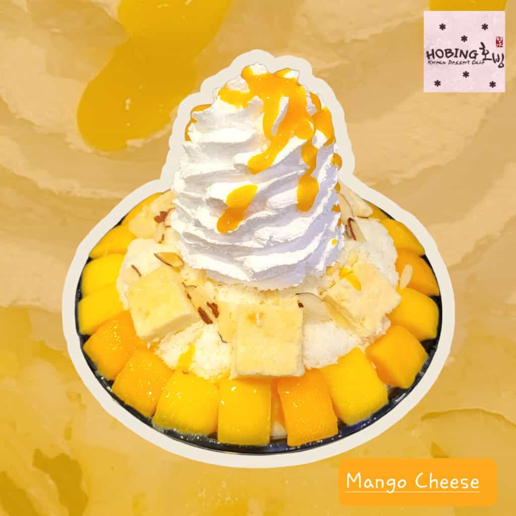 mango cheese bingsu