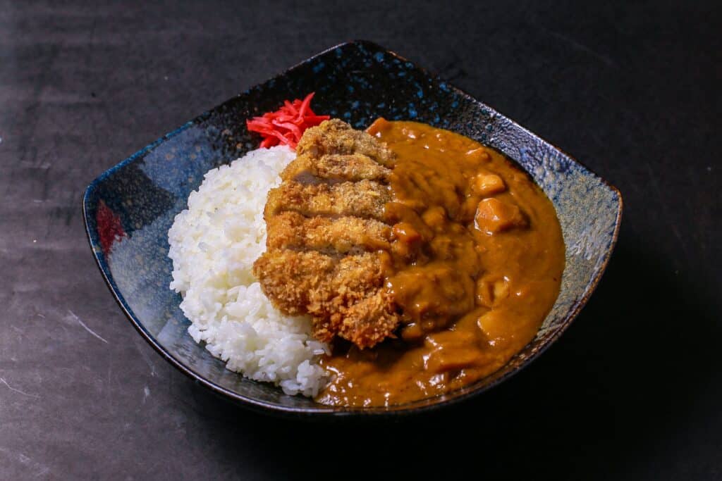 katsu curry with pork cutlet