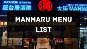 manmaru menu prices philippines