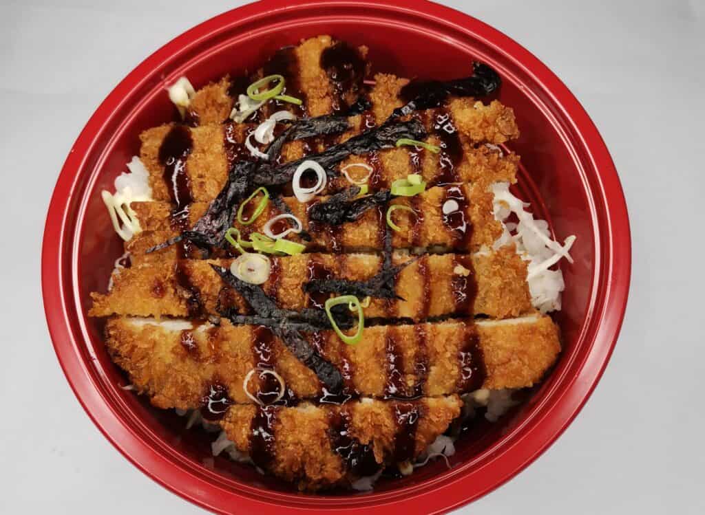 crispy pork katsudon