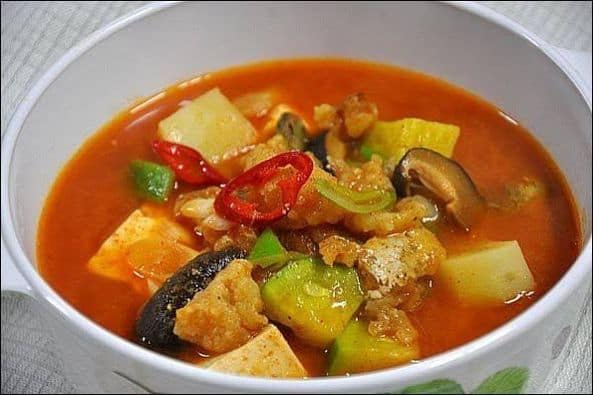 Spicy tofu stew