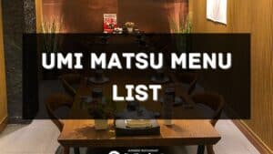 umi matsu menu prices philippines