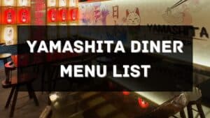yamashita diner menu prices philippines