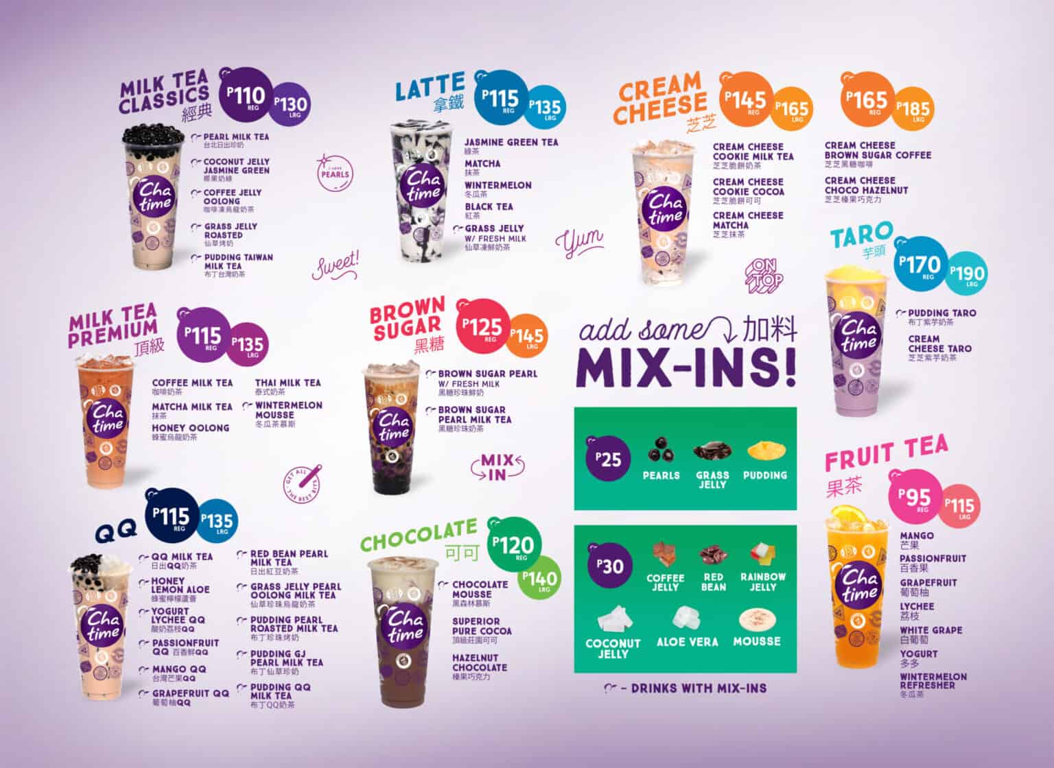 Chatime Menu Prices Philippines 2026 [Updated] — All About Philippines Menu
